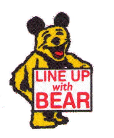 Line up with Bear
